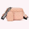 thumbnail image 3 of Bolso bandolera para mujer Bolso bandolera de cuero PU Bolso simple con juego de embrague a juego, 3 of 5