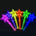 thumbnail image 3 of 5pcs Led Glow Stick Star Glow Wand Light Up Sticks For Party Star Light up Wand, 3 of 5