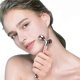 thumbnail image 2 of Rodillo de jade de cuarzo rosa eléctrico 3 en 1 y juego de masajeador facial Herramientas para el cuidado de la cara Dispositivos de masajeador de ojos kaili Sencillez, 2 of 4