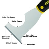 ALLWAY Soft-Grip 5-in-1 Painter's Multi-Tool with Steel Blade, 7.25in ...