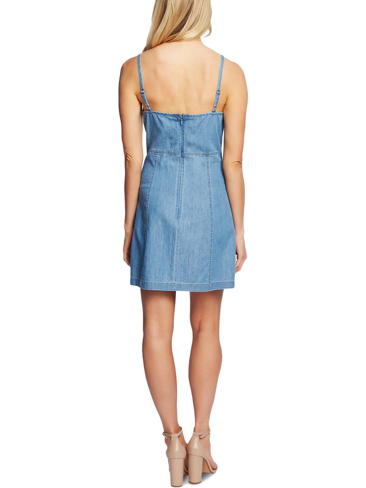 womens denim shift dress