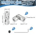 thumbnail image 2 of 4 Pack Coupling Joint, Universal Steering Shaft, Metal Shaft Coupling, 4MM-4MM, 2 of 5