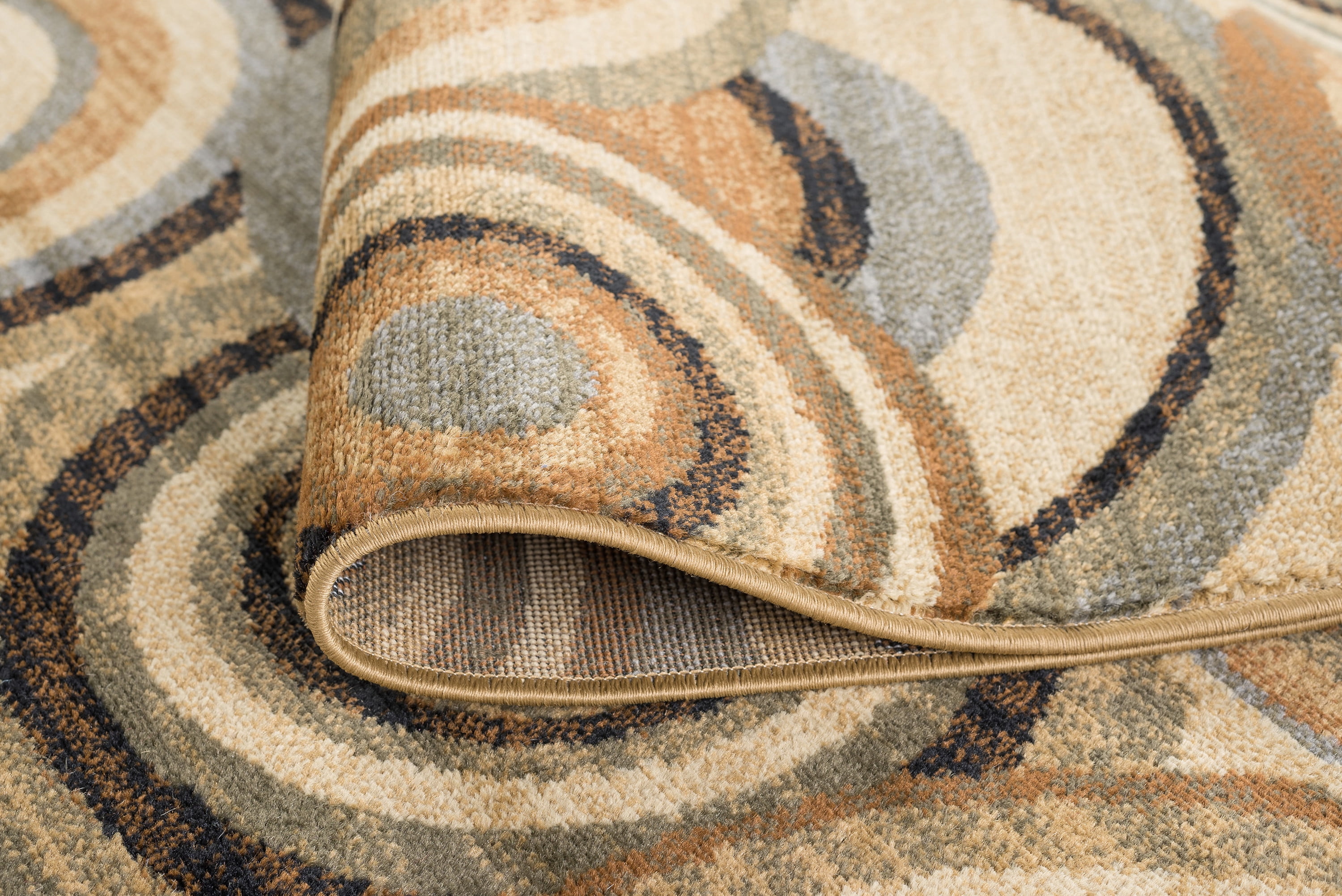 Elegance Contemporary 9' x 12.6' Multi-Color Polypropylene Indoor Area Rug