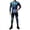 Black, variant on ZHOGXU Halloween Skeleton Jumpsuit For Men Tight Fit Bodysuit With Zipper Front Slim Fit One Piece Outfit Night Club,Black,S