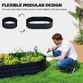 thumbnail image 7 of Galvanized Metal Raised Garden Bed with Arched Trellis 5x3x6ft Planter Box Open Bottom Dark Gray, 7 of 7