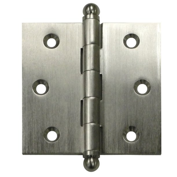 Deltana CH2525U15 21/2" x 21/2" Hinge; with Ball Tips; Satin Nickel