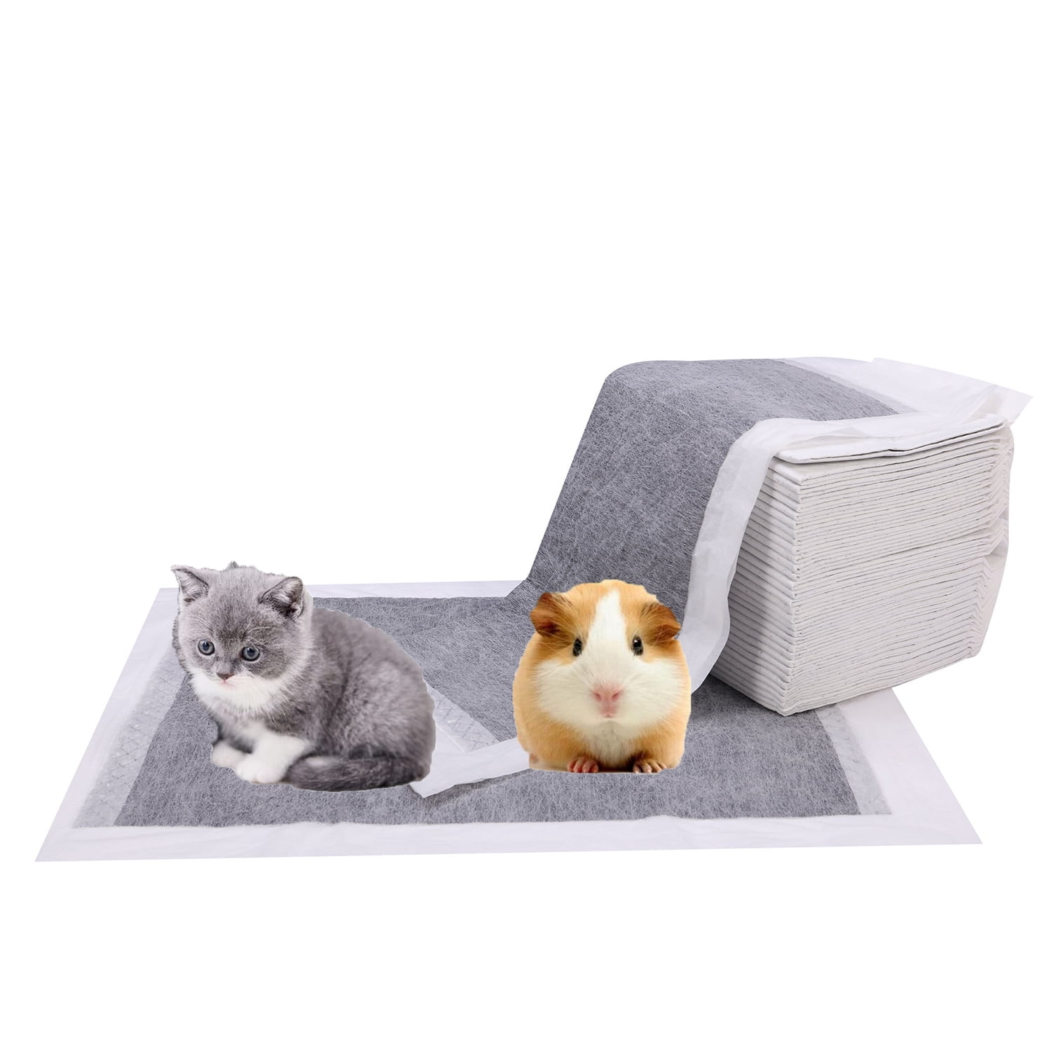 Disposable Pet Pee Pads AllAbsorb Black Carbon Cage Liners Odor