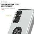 thumbnail image 6 of Allytech Hybrid Case for Samsung Galaxy A35 with 360° Rotatable Ring Kickstand, Soft TPU + Rugged PC, Screen Lens Protection Shockproof Anti-Fall Magnetic Car Mount Back Case - Silver, 6 of 7