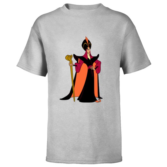Disney Villains Aladdin Jafar - Short Sleeve T-Shirt for Kids - Customized-Athletic Heather