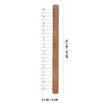 thumbnail image 2 of Luxshiny Scarf Rack Wooden Hanger Khaki AntiSlip Clothes Organizer 1Pcs, 2 of 8