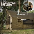 thumbnail image 4 of REDCAMP Hot Tent with Stove Jack, Waterproof & Windproof Winter Wall Tent with Snow Skirt, Ultralight 4 Season Tent for Camping Hiking Bushcraft, 4 of 9