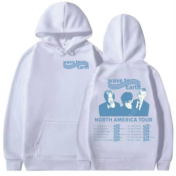 Wave To Earth Merch Tour Hoodie Men's Women Fashion Retro Oversized Sweatshirt Fleece Pullover Clothing Hoodies