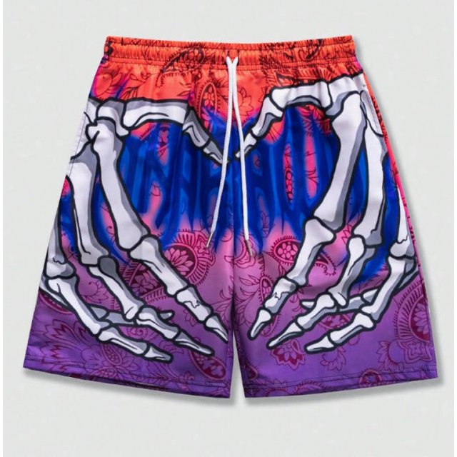 Summer men's shorts loose straight sand
