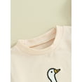 thumbnail image 5 of Biezeib Infant Baby Summer Jumpsuit Cartoon Duck Print Round Neck Short Sleeve Romper Toddler Clothes, 5 of 8