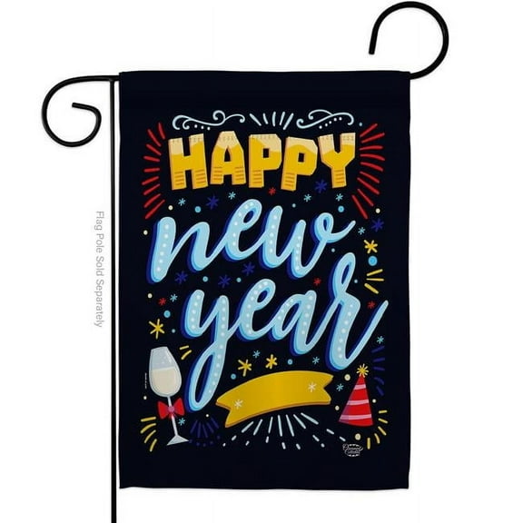 Ornament Collection G192252-BO 13 x 18.5 in. It New Year Garden Flag with Winter Double-Sided Decorative Vertical Flags House Decoration Banner Yard Gift