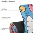 thumbnail image 4 of Doodle Cute Monsters Sink Splash Guard Faucet 14.7x5.4in Drying Mat Drying Mat Absorbent Pad for Bathroom Kitchen 2PCS, 4 of 7