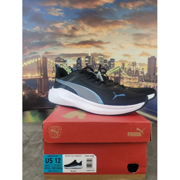 PU & MA Rocket Fuel Shoes Running Sneakers Men's 12 Black New