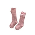 thumbnail image 1 of Biekopu Toddlers Knee-high Stockings Baby Girl Socks Bow Cotton Mesh Breathable Socks Summer Bow Hollow Spanish Style Long Socks, 1 of 9
