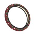 thumbnail image 2 of Disketp Dinosaur Christmas Happy New Year Elastic Microfiber Steering Wheel Cover for Truck,SUV,Cars,Universal 15 inch,Anti-Slip, 2 of 8