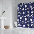 thumbnail image 2 of Pioneer Flower Floral Print Pattern Shower Curtain 72"x84", Bathroom Decorative Shower Curtain Set with 12 Hooks, Waterproof Washable, 2 of 6
