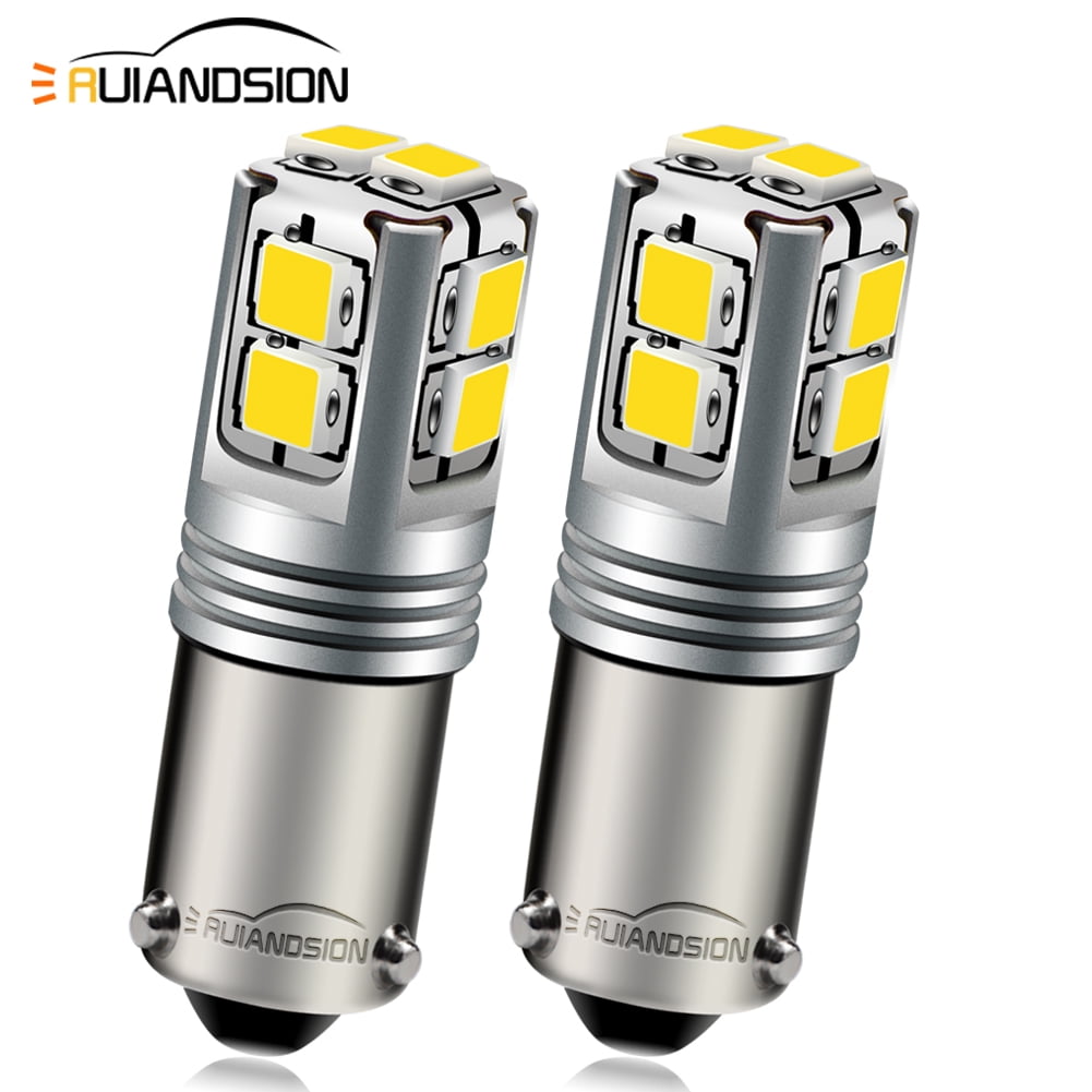 2x Ampoule 12V 5W T10 W2.1x9.5D LED W5W blanc compteur tableau de