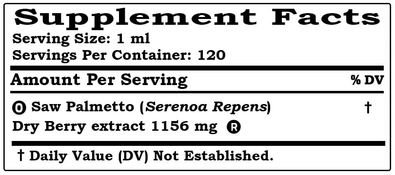 Saw Palmetto (Serenoa Repens) Dry Berry ALCOHOL-FREE Liquid Extract. Expertly Extracted by Trusted HawaiiPharm Brand. Absolutely Natural. Proudly made in USA. Glycerite 4 Fl.Oz