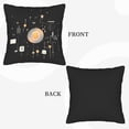 thumbnail image 6 of Set of 2 Decorative Throw Pillow Covers 18x18in - Symbol with Financial & Tech Perfect for Couch Bed or Car, 6 of 8