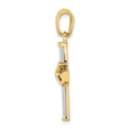 thumbnail image 2 of FB Jewels 14K Yellow Gold White Cross with Yellow X Center and Tips Pendant, 2 of 4