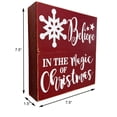 thumbnail image 4 of Christmas Standing Wooden Box Signs Tabletop Decorations Wood Christmas Hanging Signs Decor, 4 of 7
