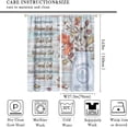 thumbnail image 2 of Wooden Cotton Flower Curtains for Kitchen,Spring Floral Rustic Country Wooden Farmhouse Flower Plant Country Botany Art Printed Nature Living Room Bedroom Window Drapes 27.5x63in,2 Panel Set, 2 of 6