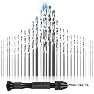 TSV 24pcs 0.5-3mm Micro Twist Drill Bits and Pin Vise Hand Drill for Resin  Polymer Clay Craft DIY Jewelry
