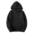 thumbnail image 4 of DeHolifer Sweatshirts for Women 2PC Solid Color Drawstring Long Sleeve Hoodies Sweatshirts Casaul Loose Pullover Tops Black L, 4 of 4
