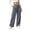Gray, variant on Hurxie Velvet Pants for Women Dressy Women Casual Wide Leg Pants High Waisted Velour Palazzo Pants