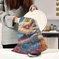 thumbnail image 6 of SKYSONIC Beautiful Dragon Kitchen Towels, 18 x 28 Inch Super Soft and Absorbent Dish Cloths for Washing Dishes, 4 PCS Reusable Multi-Purpose Microfiber Hand Towels for Kitchen, 6 of 7