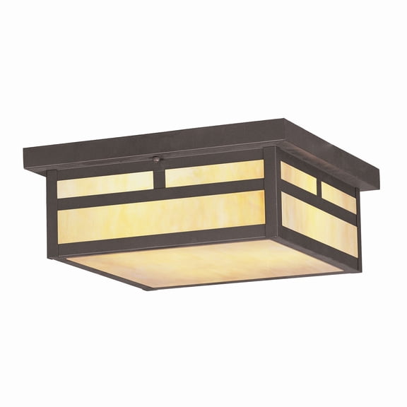 Livex Lighting Montclair Mission Outdoor Ceiling Mount in Bronze