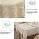 thumbnail image 3 of Manteles de encaje Beige con borlas, cubierta de mesa de algodón Vintage de ganchillo lavable para decoración de banquete de boda y cena, 3 of 6