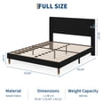 thumbnail image 3 of COZONY Full size Upholsred Platform Soft Bed ulth Corduroy Headboard, Metal Slats, No Box Spring, 3 of 7
