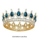thumbnail image 2 of Tiara Minnieouse de boda hecha de aleación lujo para reina o fiesta temática Base dorada + azul lago, 2 of 6