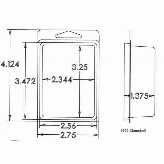 Game Storage Container Blister Pack 2.75x4.12x1.375 Pack of 5 Wondertrail