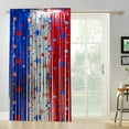 thumbnail image 6 of 2 Pcs Patriotic Border Trim Party Accessory, 39x79 Inch Hanging Red White Blue Fringe Backdrop Banner, 4th of July America Patriotic Day Memorial Day, 6 of 6