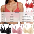 thumbnail image 2 of Ohufall Womens Bra Adjustable Strap Deep V Push Up Bra Wirefree Comfort Support Daily Underwear, 2 of 8