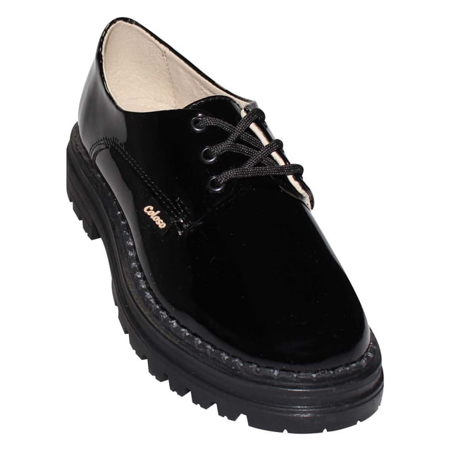ZAPATO CASUAL COLOSO MUJER NEGRO CHAROL 13433CX1 LEON 13433CX1mp
