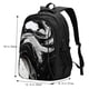 thumbnail image 5 of Balery Fluid Black White Paint Swirls Mochila con carga USB para hombre y mujer - Mochila impermeable y antirrobo para laptop con puerto USB para viajes, trabajo, 5 of 7