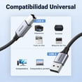 thumbnail image 2 of UGREEN Cable Impresora Largo USB 2.0 Tipo A a Tipo B, Cable USB a B de Nylon para Connectar Impresora HP, Epson, Brother, Lexmark, EscAner, Disco Duro, Fotografia Digital (2M), 2 of 5
