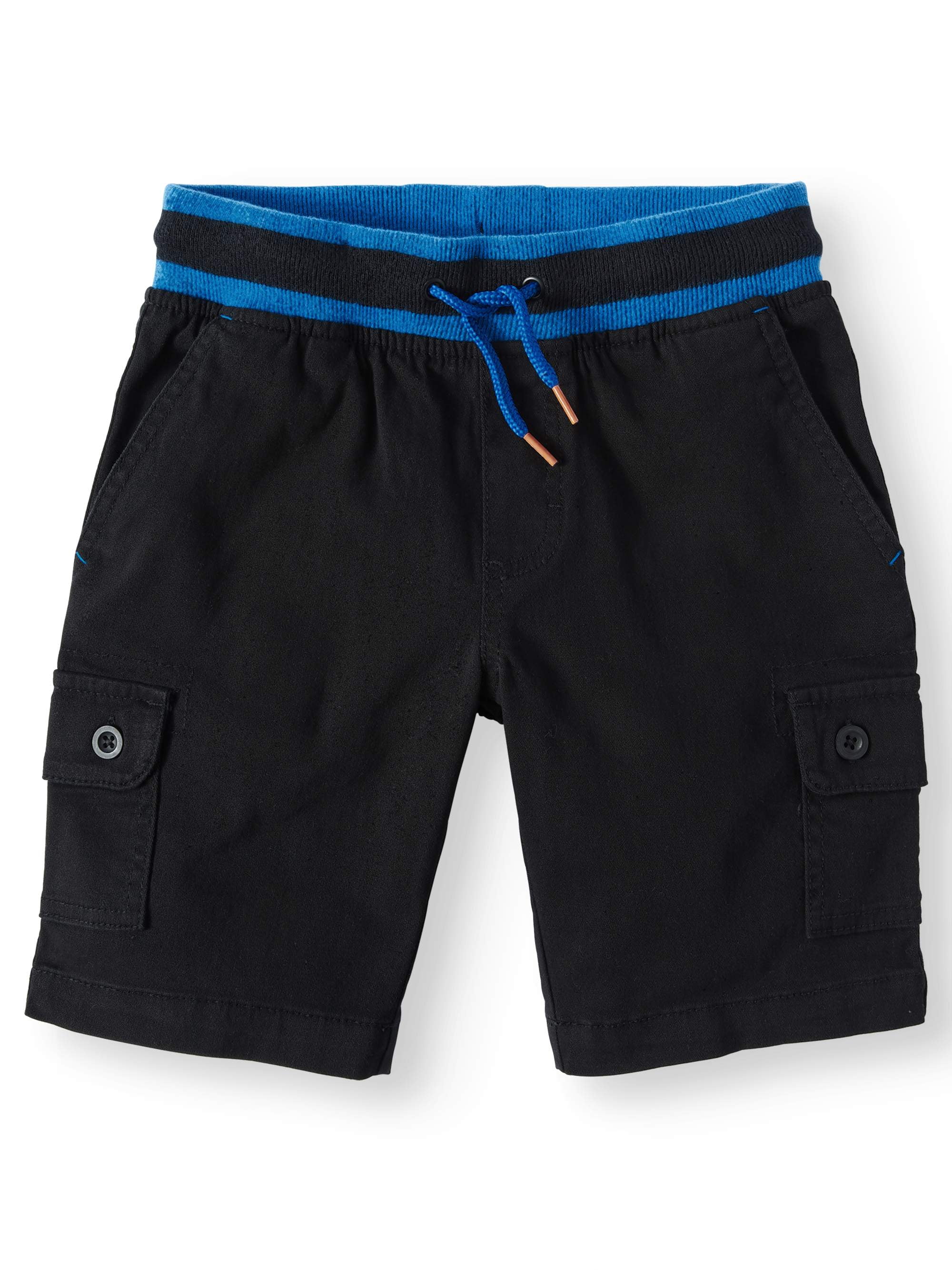 Wonder Nation Rib Waist Cargo Pull On Short (Little Boys, Big Boys ...