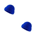 thumbnail image 2 of Minnieouse Gorro de punto elástico espesar invierno cálido deportes al aire libre senderismo Camping viaje ciclismo gorra térmica para Azul oscuro 2piezas, 2 of 6