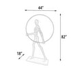 thumbnail image 2 of AFD Home 12020087 Modern Black Man with Hoop Statue, 2 of 5