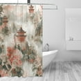 thumbnail image 2 of Yayeee Shower Curtain with Hooks 72"x72" Waterproof Fabric Bathroom Hanging Decor, Red Mountain Pattern, 2 of 5