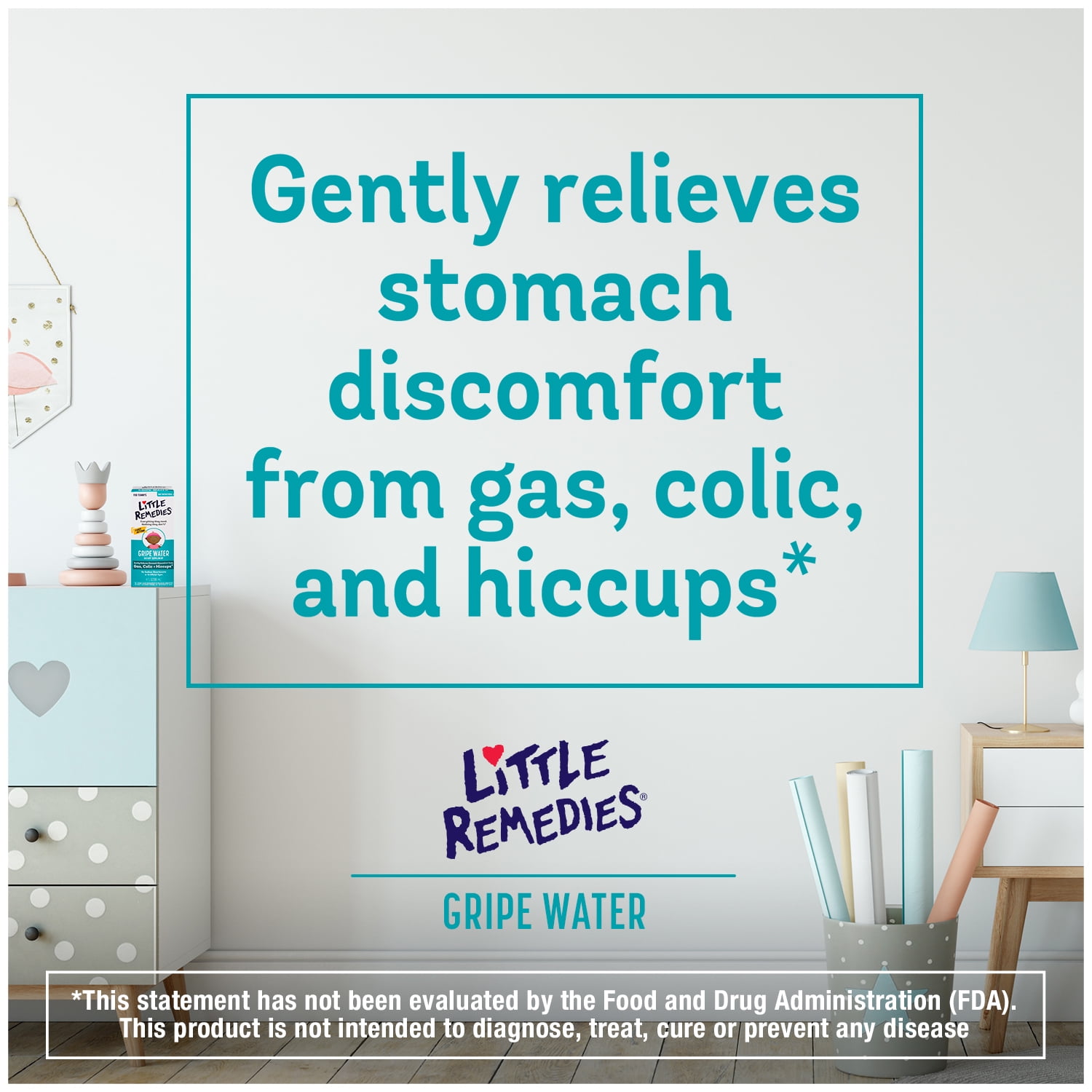 Little Remedies Gripe Water, Colic & Gas Relief, Liquid Safe for Newborns, 4 fl oz