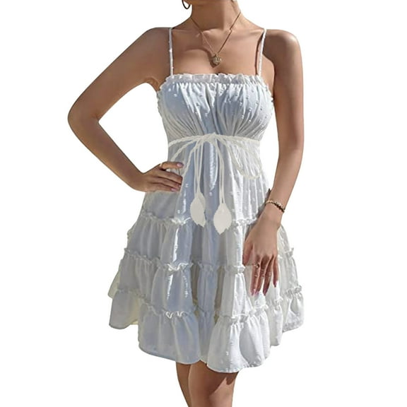 TANGNADE Womens Belts For Dresses Women Thin PU Belt Waist Chain Leaf Woven Knotted Skirt Rope Belt White